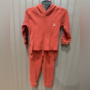 GAP waffle hoodie and pant set
